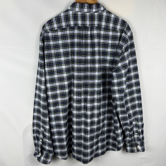 VTG J Crew Men LongSleeve Slim Button Shirt XXL American Pima Cotton Plaid Prep - Picture 5 of 9